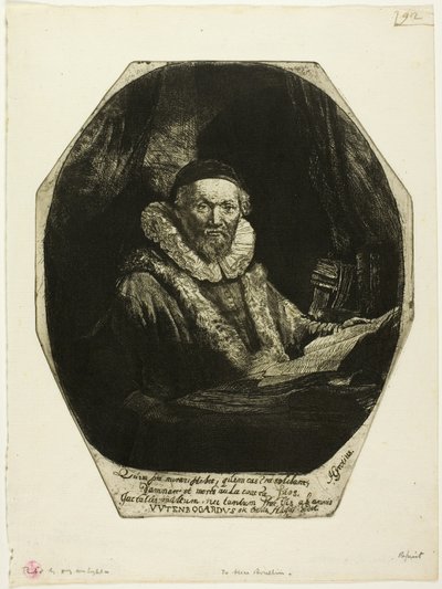 Jan Uytenbogaert - Rembrandt van Rijn