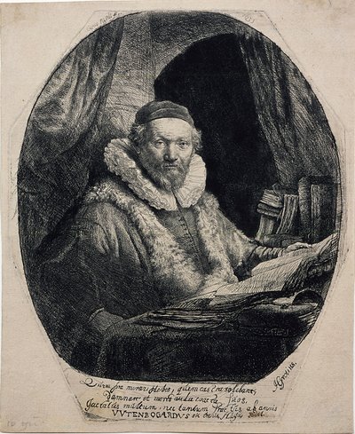 Jan Uytenbogaert, Prédicateur des Remonstrants - Rembrandt van Rijn