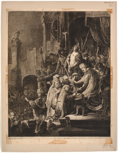 Jésus devant Pilate - Rembrandt van Rijn
