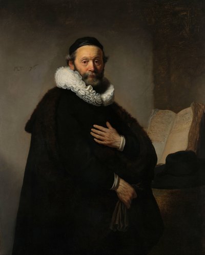 Portrait de Johannes Wtenbogaert - Rembrandt van Rijn