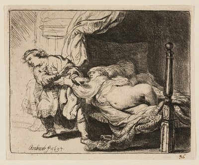 Joseph et la femme de Potiphar - Rembrandt van Rijn