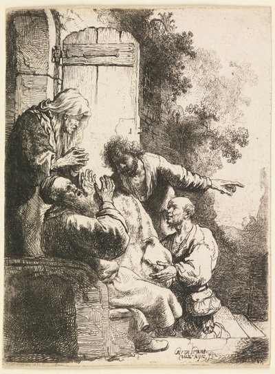 Le manteau de Joseph apporté à Jacob - Rembrandt van Rijn