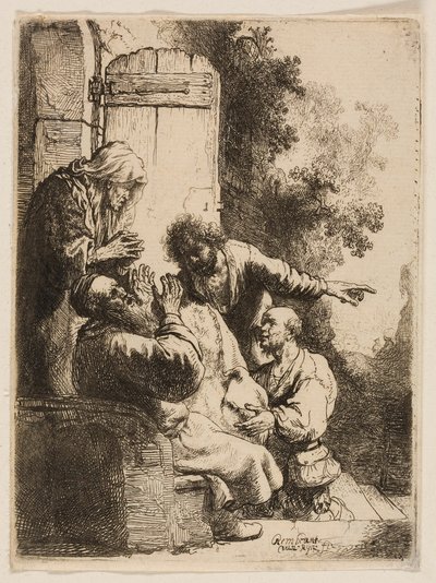 Le manteau de Joseph apporté à Jacob - Rembrandt van Rijn