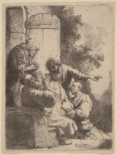 Le manteau de Joseph apporté à Jacob - Rembrandt van Rijn