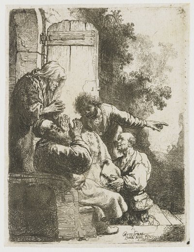 Le manteau de Joseph apporté à Jacob - Rembrandt van Rijn