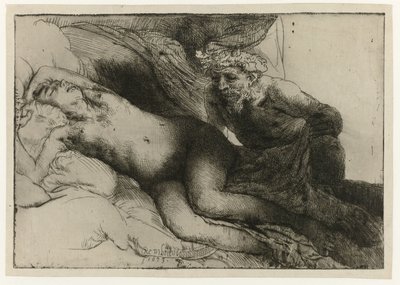 Jupiter et Antiope - Rembrandt van Rijn