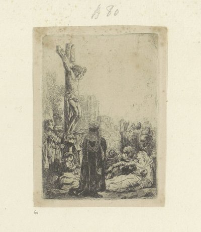 Crucifixion : petite plaque - Rembrandt van Rijn