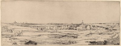 Paysage avec vue sur Haarlem Le Champ du peseur d