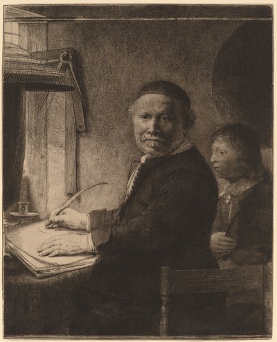 Lieven Willemsz van Coppenol: la plus petite plaque - Rembrandt van Rijn