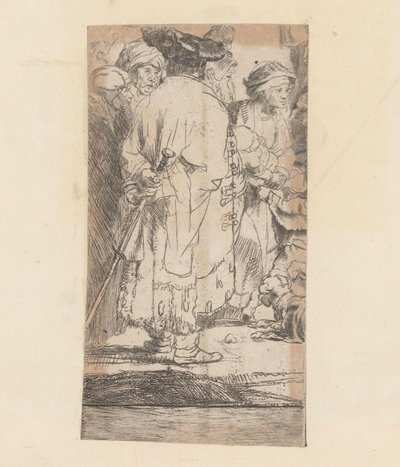 Homme en manteau, vu de dos - Rembrandt van Rijn