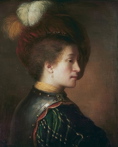Homme au chapeau à plumes - Rembrandt van Rijn