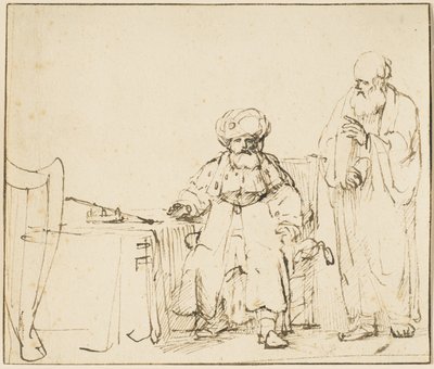 Nathan Réprimandant David, c.1652-53 - Rembrandt van Rijn