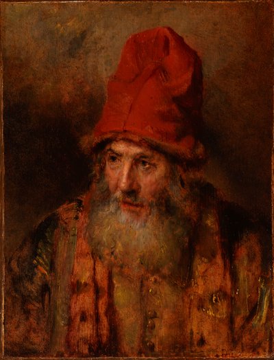 Un vieil homme coiffé d