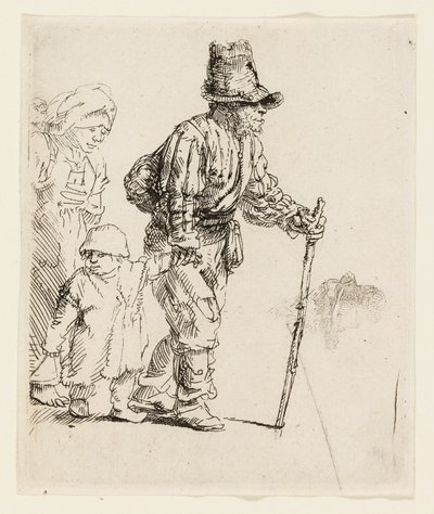 Famille de paysans en route - Rembrandt van Rijn