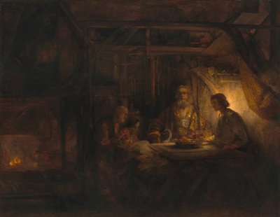Philémon et Baucis - Rembrandt van Rijn
