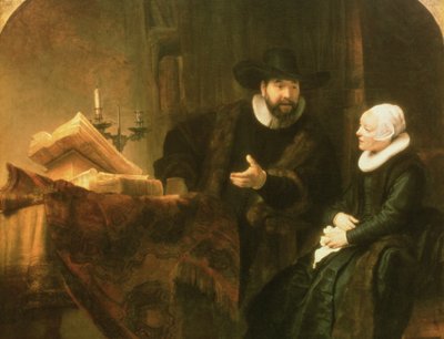 Portrait de Cornelius Anslo et de sa femme, 1641 - Rembrandt van Rijn
