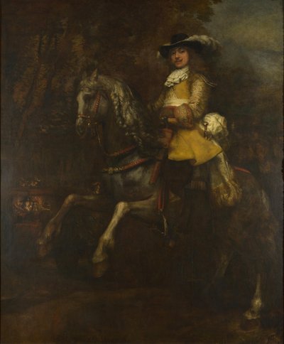 Portrait de Frederick Rihel à cheval, vers 1663 - Rembrandt van Rijn