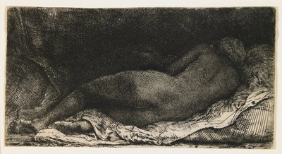 Femme allongée - Rembrandt van Rijn