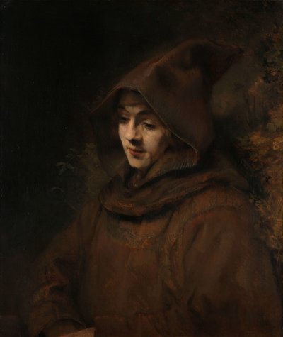 Titus en habit de moine - Rembrandt van Rijn