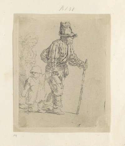 Famille de paysans itinérants - Rembrandt van Rijn