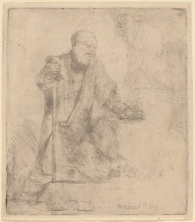 Saint Pierre en pénitence - Rembrandt van Rijn