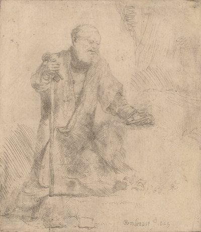 Saint Pierre en pénitence - Rembrandt van Rijn