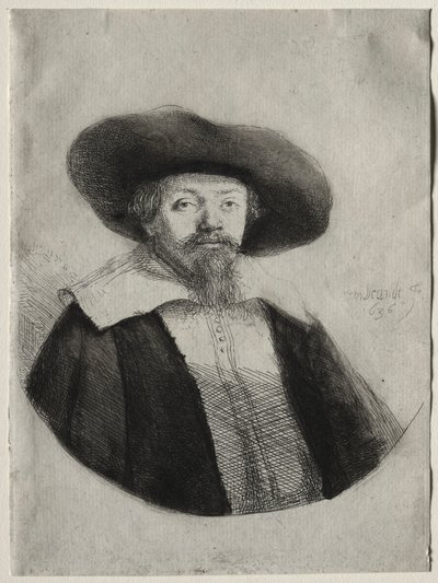 Samuel Manasseh Ben Israel, 1636 - Rembrandt van Rijn