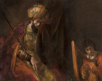 Saül et David, ca 1655-1658 - Rembrandt van Rijn
