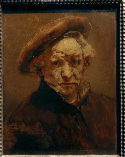 Autoportrait avec béret - Rembrandt van Rijn