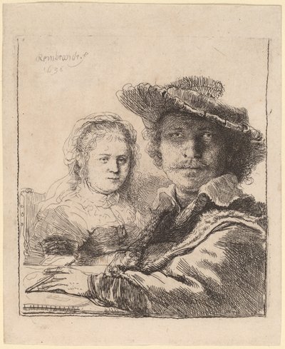 Autoportrait avec Saskia - Rembrandt van Rijn