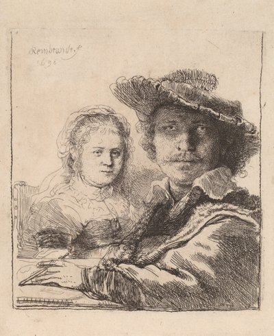 Autoportrait avec Saskia, 1636 - Rembrandt van Rijn