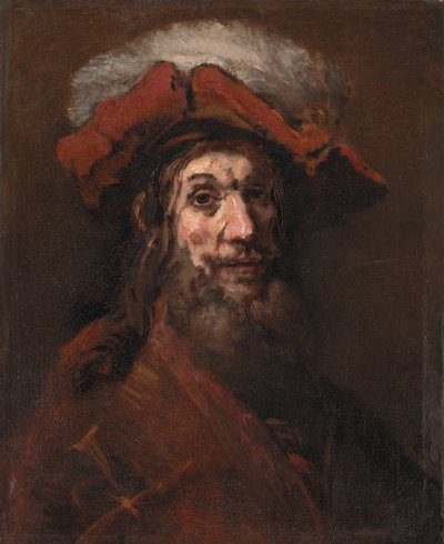 Esquisse pour Le Chevalier au faucon, connu sous le nom de "Le Croisé" - Rembrandt van Rijn