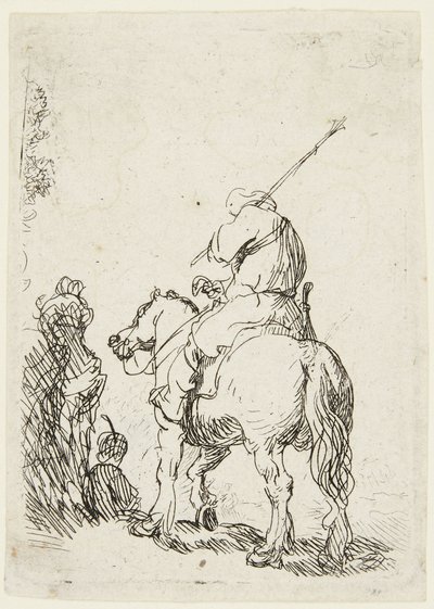 Soldat à cheval - Rembrandt van Rijn