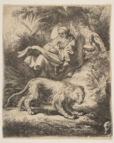 Saint Jérôme lisant, 1634 - Rembrandt van Rijn