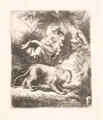 Saint Jérôme lisant - Rembrandt van Rijn