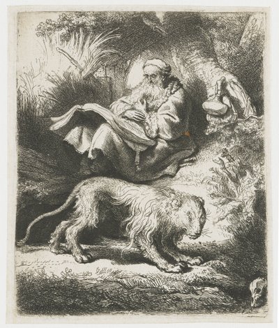 Saint Jérôme lisant - Rembrandt van Rijn