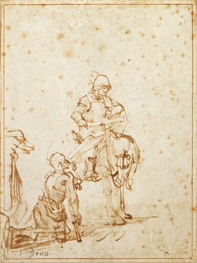 Saint Martin et le mendiant - Rembrandt van Rijn