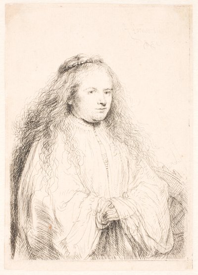 Étude de Saskia en Sainte Catherine (la "Petite mariée juive") - Rembrandt van Rijn