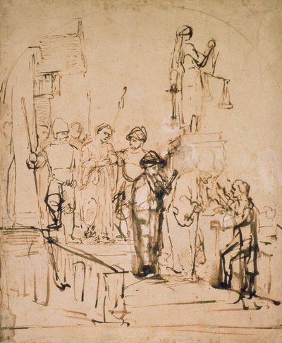 Suzanne amenée en jugement, 17e siècle - Rembrandt van Rijn