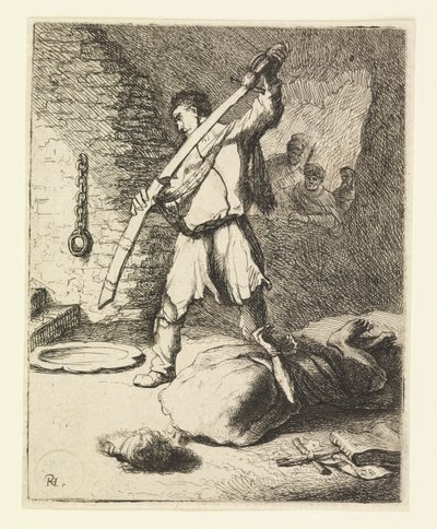 La décapitation de Jean-Baptiste - Rembrandt van Rijn