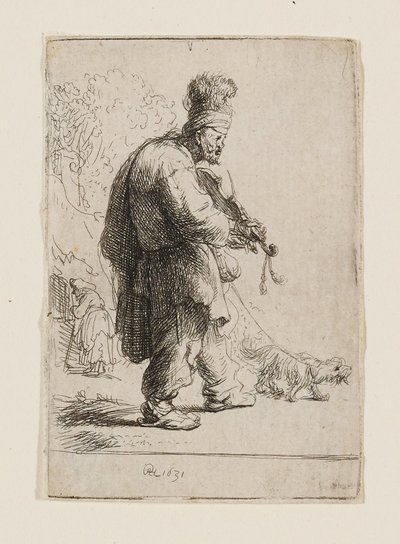 Le violoniste aveugle - Rembrandt van Rijn