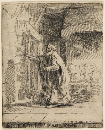 La Cécité de Tobit : La Grande Planche - Rembrandt van Rijn