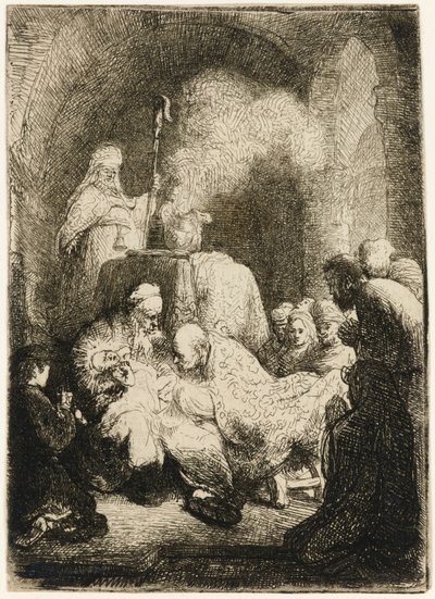 La circoncision : petite planche - Rembrandt van Rijn