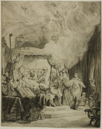 La Mort de la Vierge - Rembrandt van Rijn
