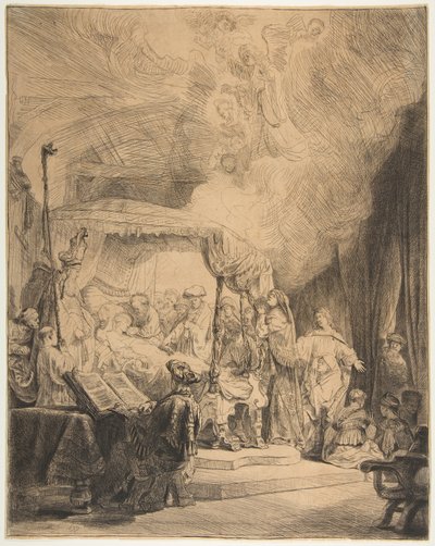 La Mort de la Vierge - Rembrandt van Rijn