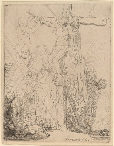 La descente de croix : une esquisse - Rembrandt van Rijn
