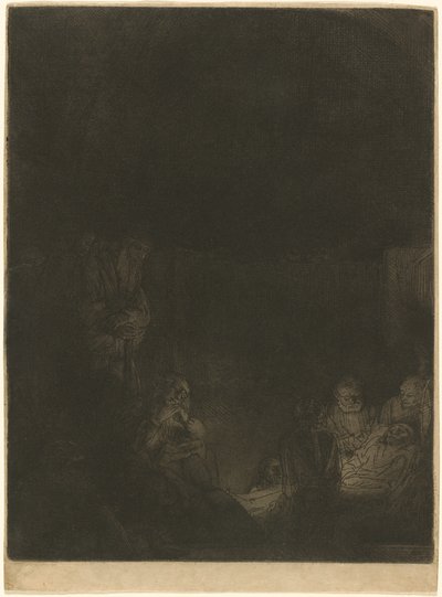 La mise au tombeau - Rembrandt van Rijn