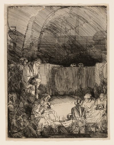 La mise au tombeau - Rembrandt van Rijn