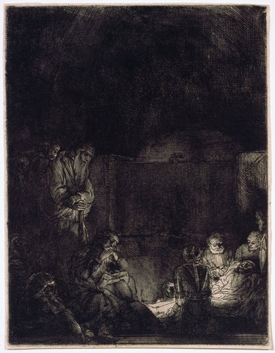 La mise au tombeau - Rembrandt van Rijn
