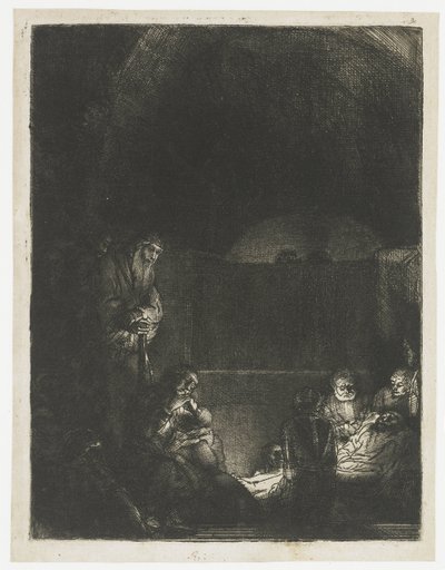 La mise au tombeau - Rembrandt van Rijn